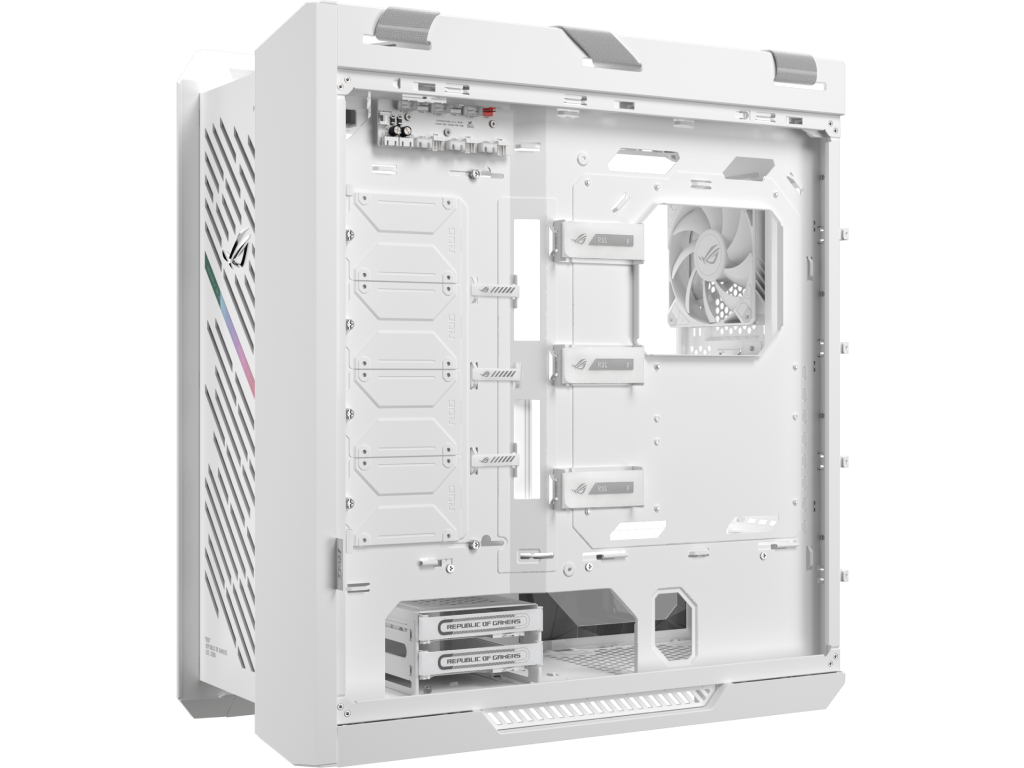 Case E-ATX ASUS ROG Strix Helios II GX601S White Edition no PSU, Dual Tempered Glass Side Panels, 4 x 140mm PWM Fans, 4xUSB 3.2 Gen1, 2xUSB 3.2 Gen2 Type C, Audio-out Mic, Aura Sync RGB (carcasa/корпус) - миниатюра 11