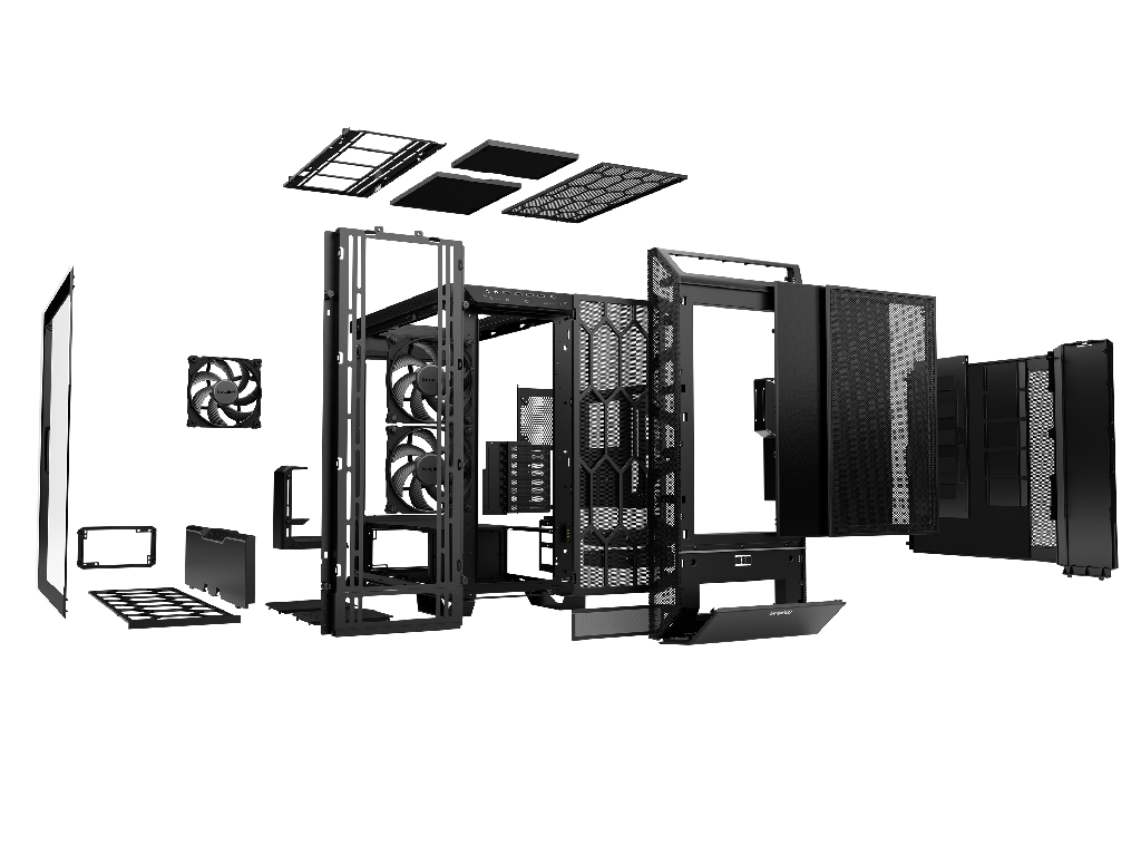 Case ATX be quiet! Dark Base Pro 901, w/o PSU, 3x140mm, 4xUS - миниатюра 3