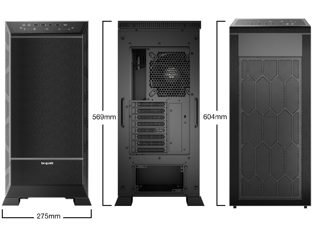 Case ATX be quiet! Dark Base Pro 901, w/o PSU, 3x140mm, 4xUS - миниатюра 7