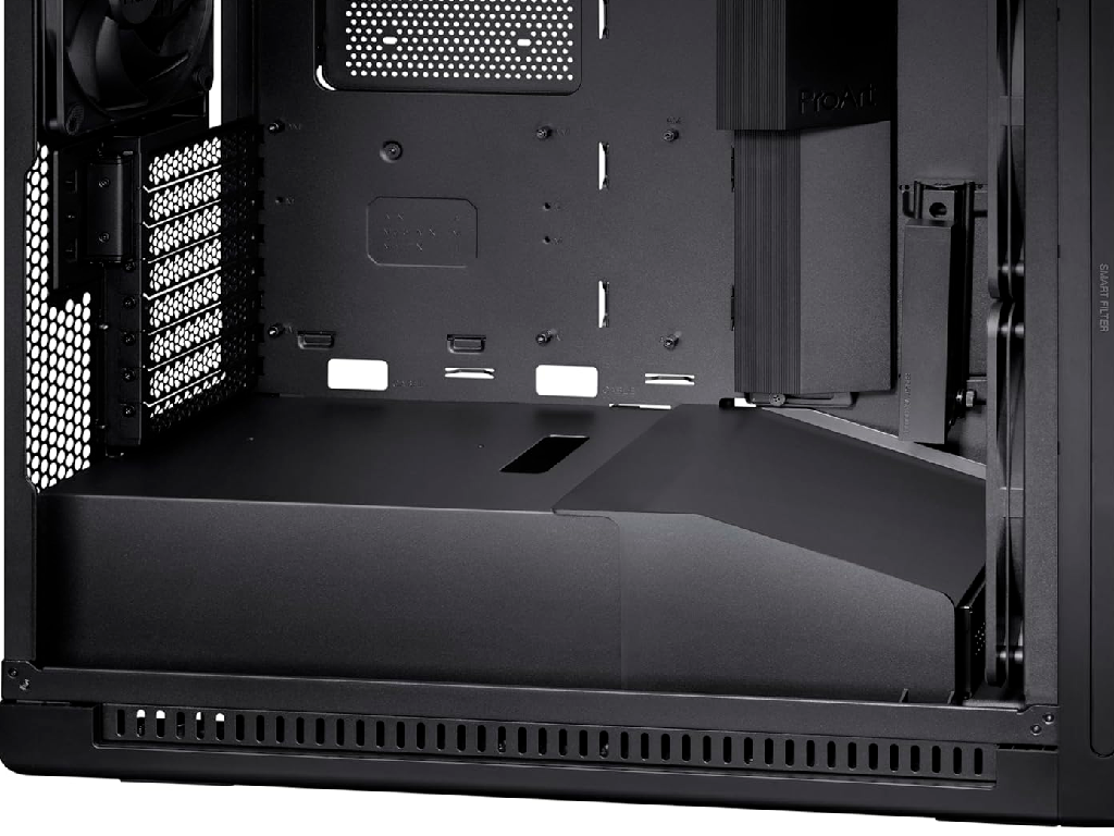 Case ATX Asus ProArt PA602, 2x200mm 1x140mm, PWM Hub Tempered Glass Dust Filter 2XUSBX20 2XUSB 32 1XUSBC 4X3525 4X25 Black Pn 90RC0120M0UAY0 Model Proart PA602 Case Size Mi - миниатюра 10