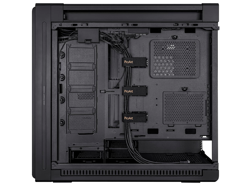 Case ATX Asus ProArt PA602, 2x200mm 1x140mm, PWM Hub Tempered Glass Dust Filter 2XUSBX20 2XUSB 32 1XUSBC 4X3525 4X25 Black Pn 90RC0120M0UAY0 Model Proart PA602 Case Size Mi - миниатюра 7