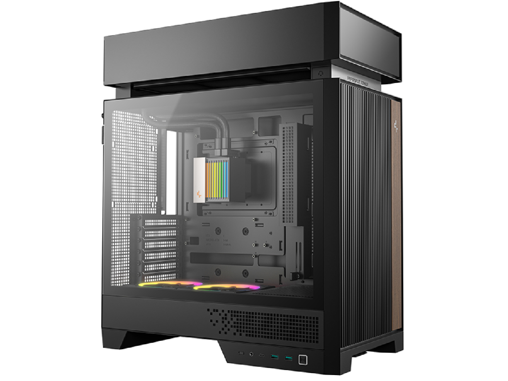 Case ATX Deepcool CL6600, w/o PSU, AIO 360mm, 2x120mmARGB, USB-C, USB3.0, Front Mesh, TG, Dust Filter, 2x2.5', 2x3.5", Black - миниатюра 2