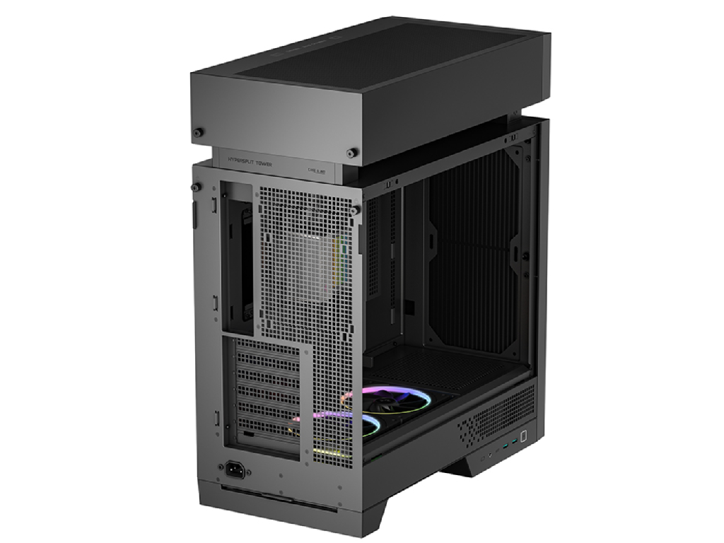 Case ATX Deepcool CL6600, w/o PSU, AIO 360mm, 2x120mmARGB, USB-C, USB3.0, Front Mesh, TG, Dust Filter, 2x2.5', 2x3.5", Black - миниатюра 6