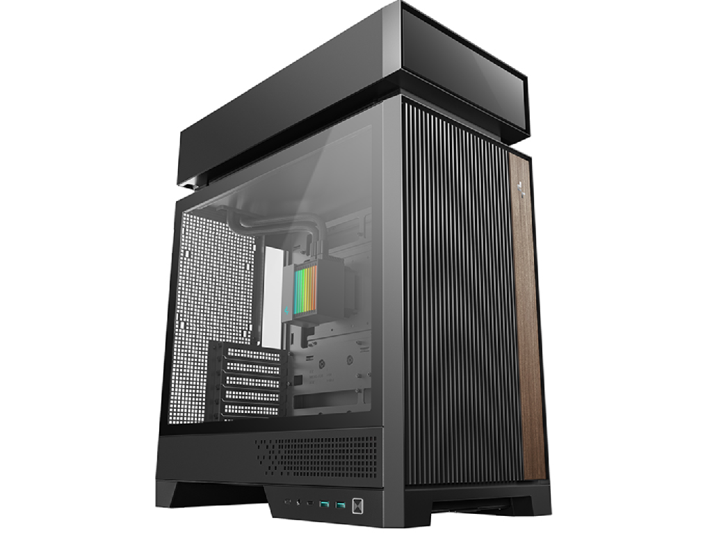 Case ATX Deepcool CL6600, w/o PSU, AIO 360mm, 2x120mmARGB, USB-C, USB3.0, Front Mesh, TG, Dust Filter, 2x2.5', 2x3.5", Black