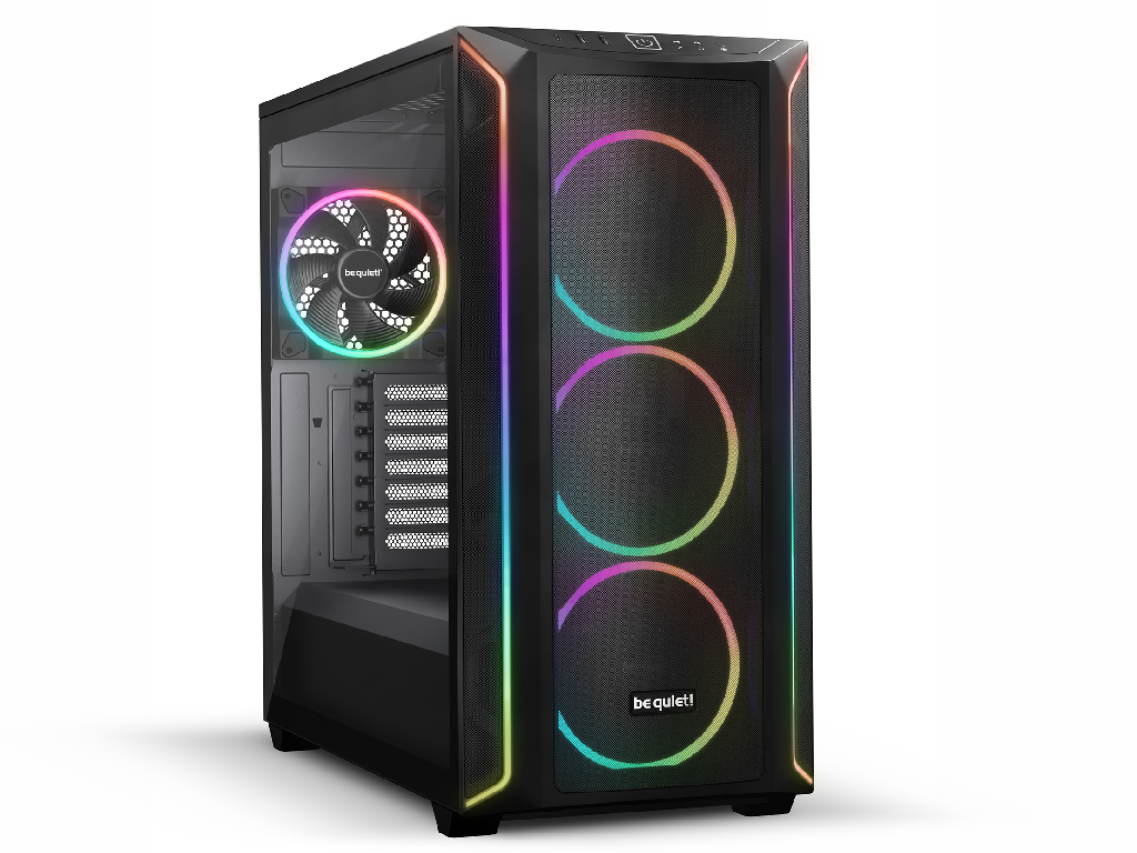 Case ATX be quiet! Shadow Base 800 FX Black, w/o PSU, 4x140mm, ARGB, 2xUSB 3.2, 1xUSB Type C, TG