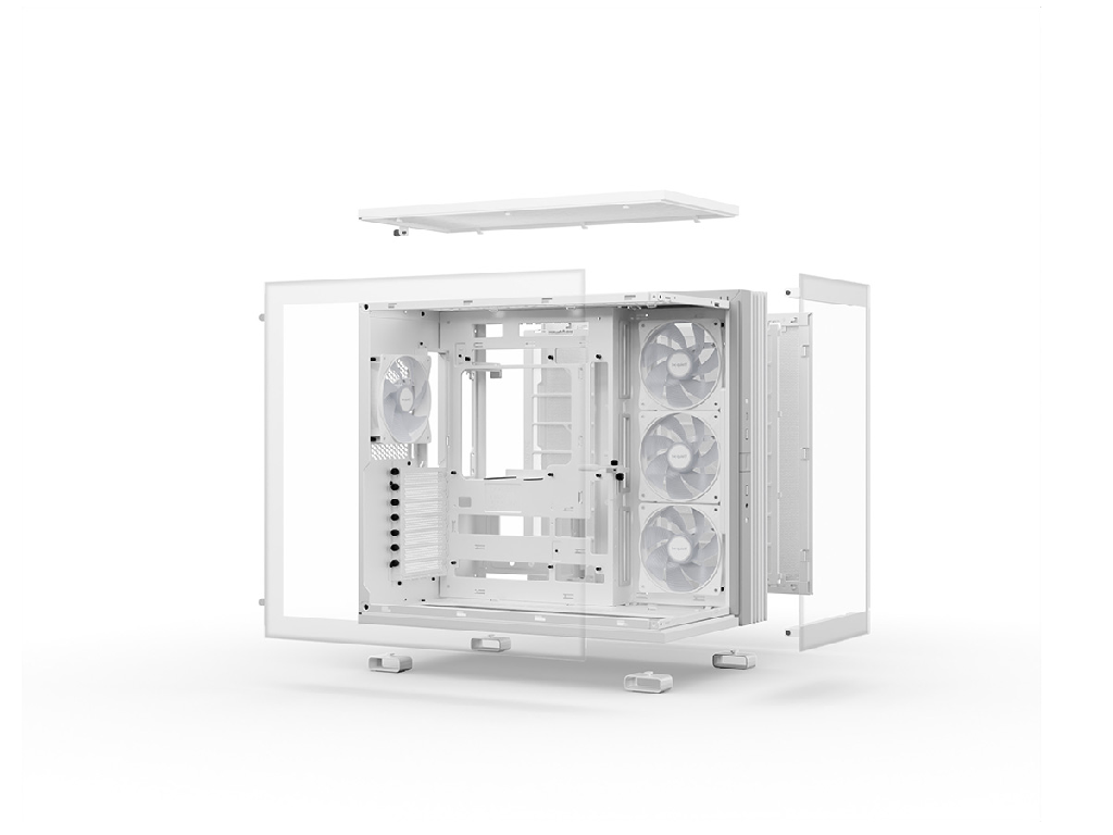 Case Atx Be Quiet Ligh Base 600 Lx Wo Psu 4X120MM Argb Fan Argb Strips Front Side Tg Df Vga Holder Usbc 2XUSB32 1X35 2X25 White General Data Model Light Base 600 Lx White Color - миниатюра 4
