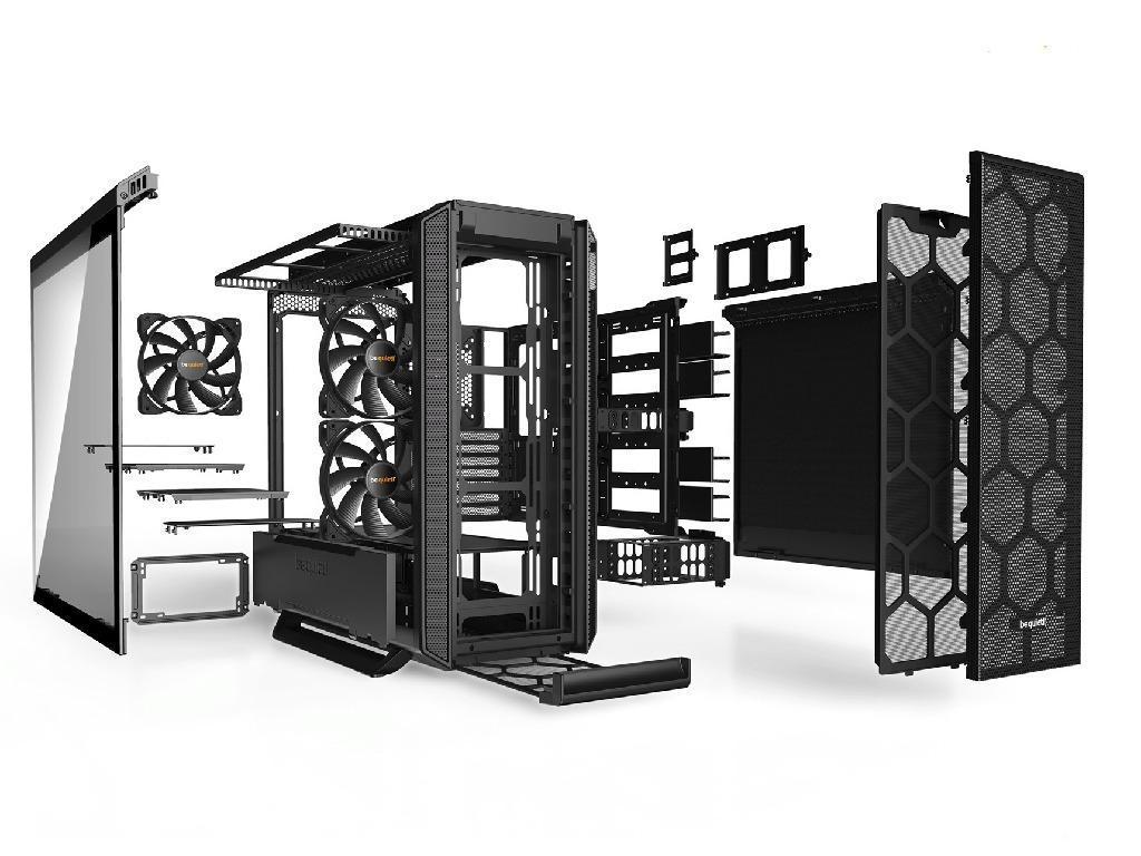 Case Atx Be Quiet Silent Base 802 Wo Psu 3X140MM 2XUSB 32 1XUSB Type C Window Black Cmennye Verhnaa I Frontalnaa Paneli Dla Bessumnoj Ili Vysokoproizvoditelnoj Sistemy Tri Ventilatora Pure - миниатюра 2