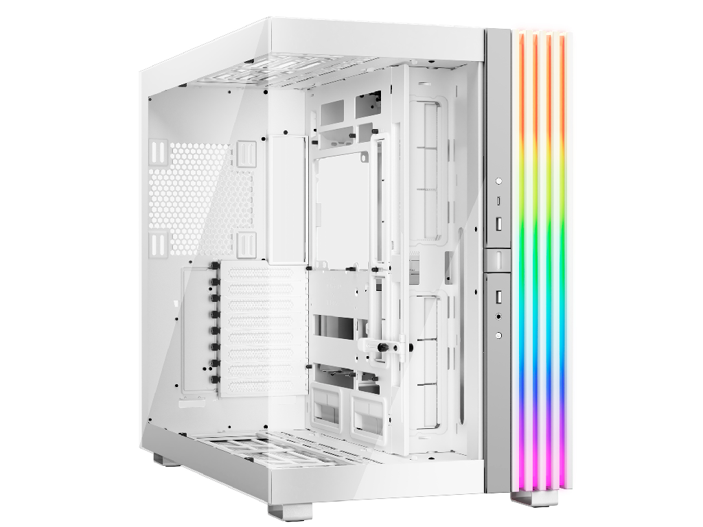 Case EATX be quiet! Ligh Base 900 DX, w/o PSU, ARGB strips Hub, Front Side Tempered Glass, DF, VGA holder, USB-C, 2xUSB3.2, 1x3.5", 4x2.5", White