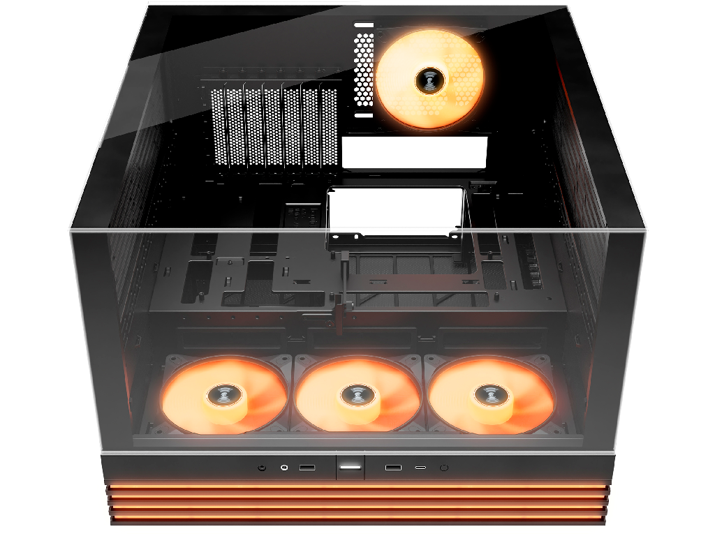 Case ATX be quiet! Ligh Base 600 LX, w/o PSU, 4x120mm ARGB fan, ARGB strips, Front Side TG, DF, VGA holder, USB-C, 2xUSB3.2, 1x3.5", 2x2.5", Black - миниатюра 3