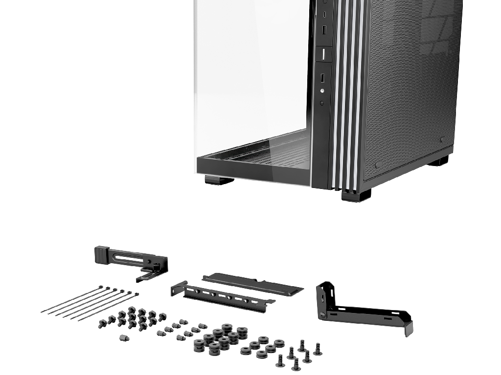 Case ATX be quiet! Ligh Base 600 LX, w/o PSU, 4x120mm ARGB fan, ARGB strips, Front Side TG, DF, VGA holder, USB-C, 2xUSB3.2, 1x3.5", 2x2.5", Black - миниатюра 4