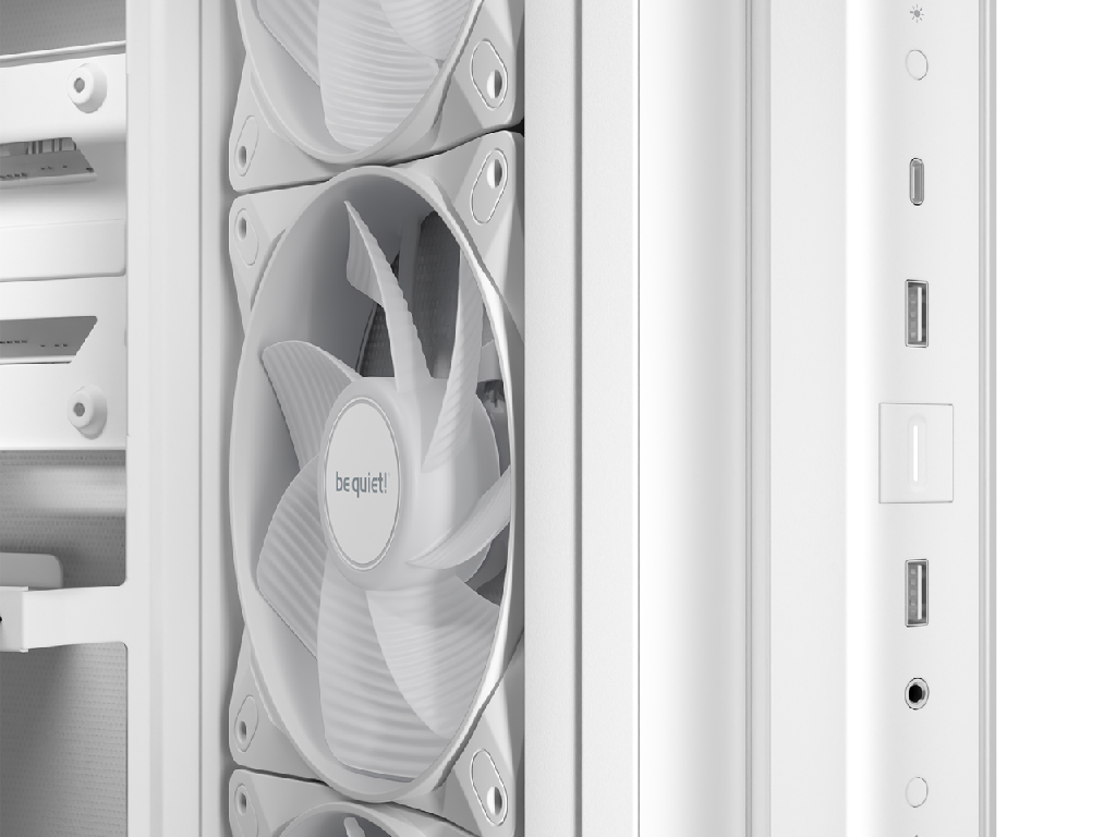 Case ATX be quiet! Ligh Base 500 LX, w/o PSU, 4x120mm ARGB fan, Front Side TG, DF, USB-C, 2xUSB3.2, 1x3.5", 2x2.5", ARGB controller, White - миниатюра 4
