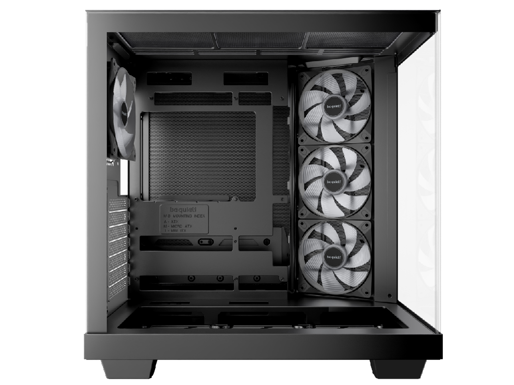 Case ATX be quiet! Ligh Base 500 LX, w/o PSU, 4x120mm ARGB fan, Front Side TG, DF, USB-C, 2xUSB3.2, 1x3.5", 2x2.5", ARGB controller, Black - миниатюра 4