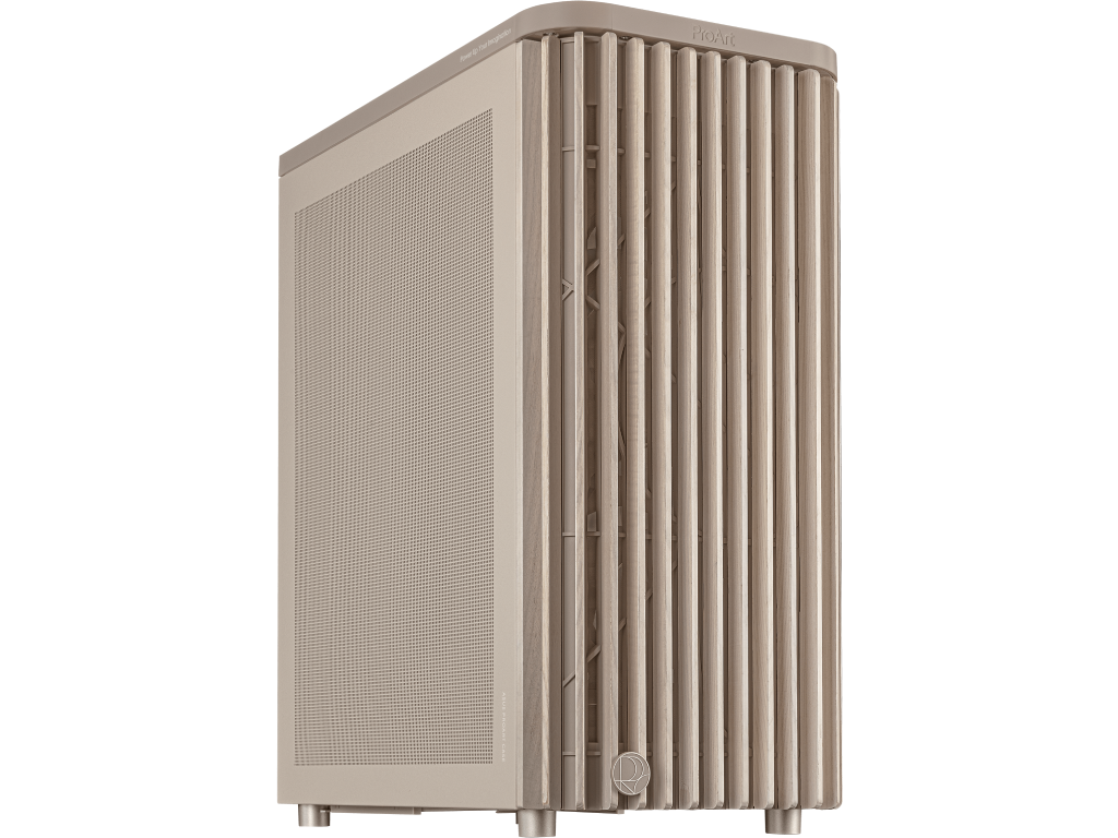 Case ATX ASUS ProArt PA401 Wood Edition Beige - Mesh Pa Panel No Psu Mesh Panel Side 2X160 Mm Fans Front 1X120 Mm Fan Rear 2XUSB 32 GEN1 USB 32 GEN2 Type C Audioout Mic Carcasakorpus