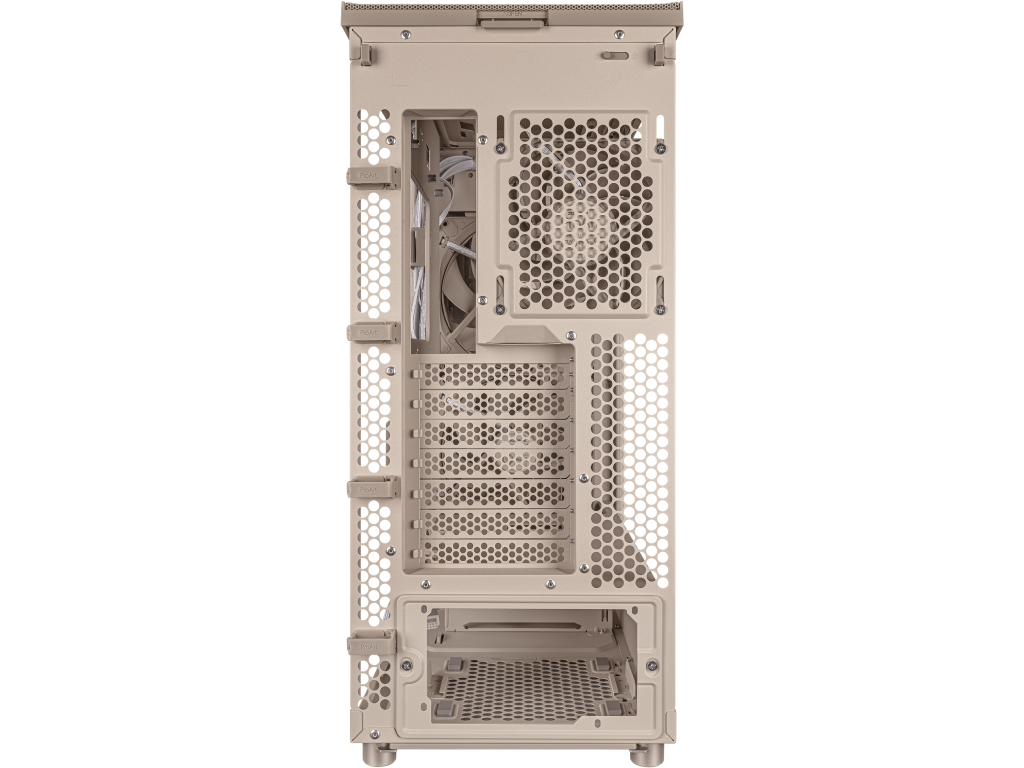 Case ATX ASUS ProArt PA401 Wood Edition Beige - Mesh Pa Panel No Psu Mesh Panel Side 2X160 Mm Fans Front 1X120 Mm Fan Rear 2XUSB 32 GEN1 USB 32 GEN2 Type C Audioout Mic Carcasakorpus - миниатюра 9