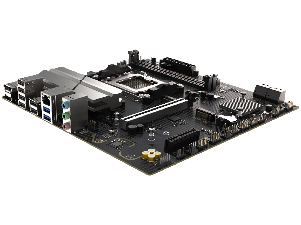 SAPPHIRE B650M-E, Socket AM5, 6+2+1(60A), AMD B650, Dual 2xDDR5-7600, APU AMD graphics, HDMI, DP, 1xPCIe4.0 X16, 4xSATA3, RAID, 2xM.2PCIe 5.0, 1xM.2 E-key for WiFi, 1xPCIeX1, Realtek ALC897 HDA, 1x2.5GbE LAN, 4xUSB3.2, Debug Led, mATX - миниатюра 5