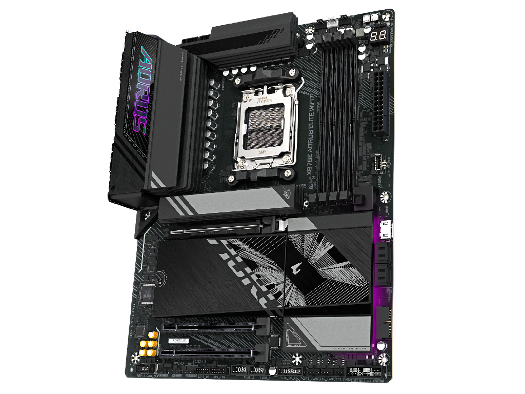 MB AM5 Gigabyte X870E A ELITE WIFI7 ATX Factor de forma a placii de baza ATX Socket AM5 Chipset AMD X870E Tip Memorie DDR5 SDRAM Capacitate max. Totala RAM 256GB Sloturi memorie 4x DIMM Frecven%3Fa memorie 5200 MHz - миниатюра 4