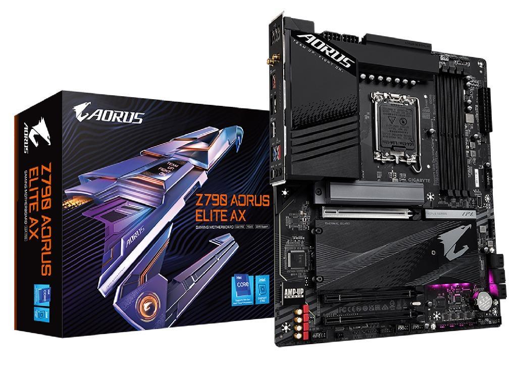 Gigabyte Z790 AORUS ELITE AX DDR5 ATX S1700 Factor de forma a placii de baza ATX Socket LGA1700 Chipset Intel Z790 Tip Memorie DDR5 SDRAM Capacitate max. Totala RAM 128 GB Sloturi memorie 4x DIMM