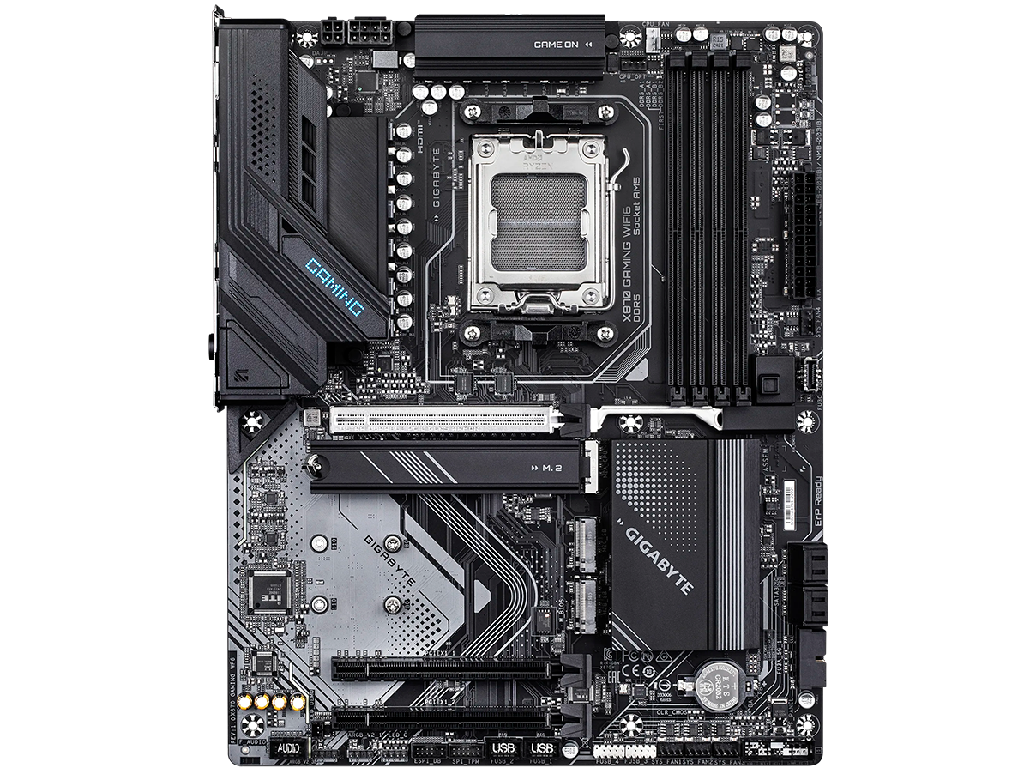 GIGABYTE X870 GAMING WF6, Socket AM5, AMD X870, 20Phase 20PHASES Dual 4XDDR56400 Apu Amd Graphics Hdmi 3XPCIE 40 X16 4XSATA3 Raid 4XM2 Pcie 50 ALC1220VB Hda 25GB E Lan WIFI6EBT52 2XUSBC Gen - миниатюра 2