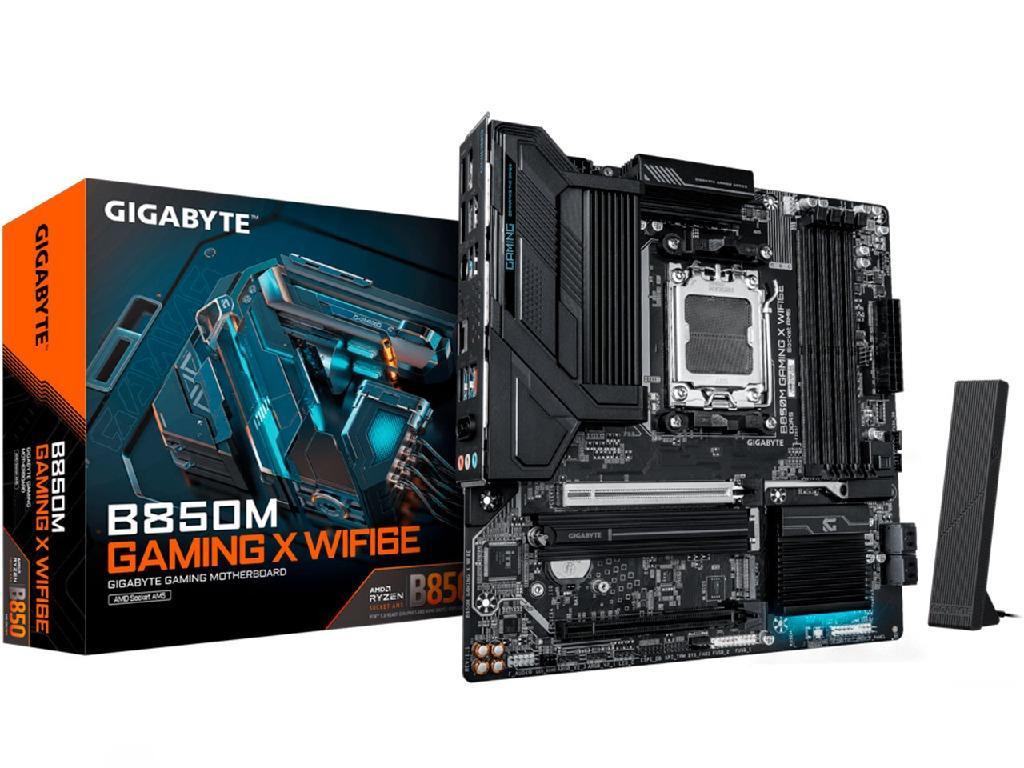 MB AM5 Gigabyte B850M GAMING X WF6E mATX Factor de form Forma A Placii De Baza Microatx Socket AM5 Chipset Amd B850 Tip Memorie DDR5 Sdram Capacitate Max Totala RAM 256GB Sloturi Memorie 4X Dimm Frecvent