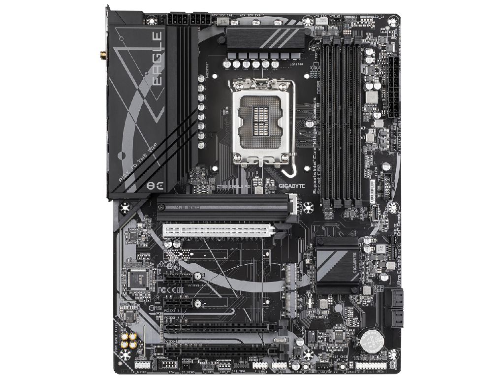 MB S1700 Gigabyte Z790 EAGLE AX ATX Factor de forma a p Placii De Baza Atx Socket LGA1700 Chipset Intel Z790 Tip Memorie DDR5 Sdram Capacitate Max Totala RAM 256GB Sloturi Memorie 4X Dimm Frecventa Mem - миниатюра 2