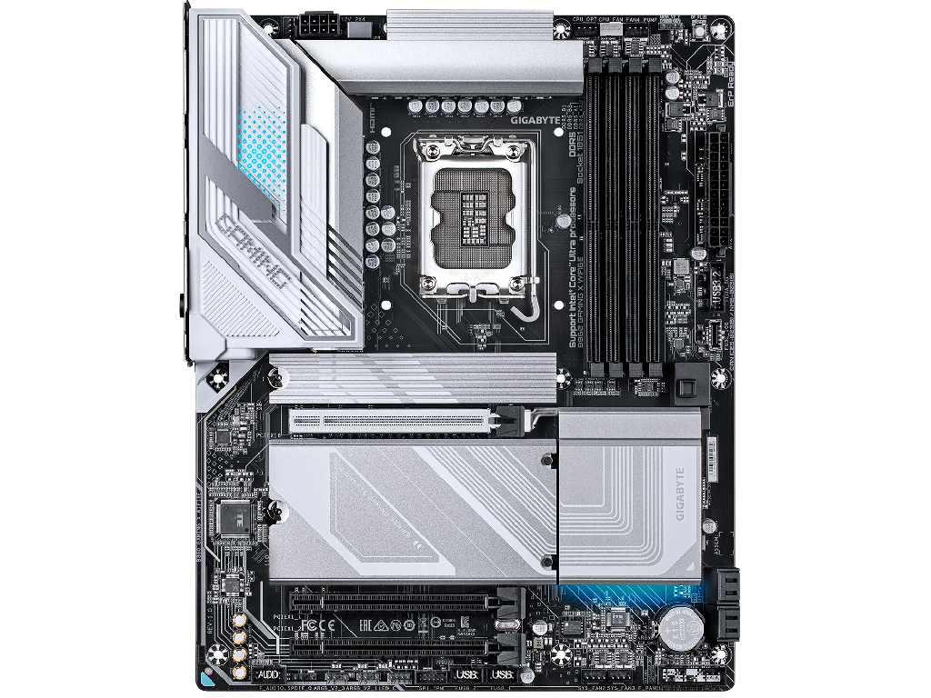 MB S1851 Gigabyte B860 GAMING X WIFI6E ATX Factor de fo Forma A Placii De Baza Atx Socket LGA1851 Chipset Intel B860 Tip Memorie DDR5 Sdram Capacitate Max Totala RAM 256GB Sloturi Memorie 4X Dimm Frecve - миниатюра 2
