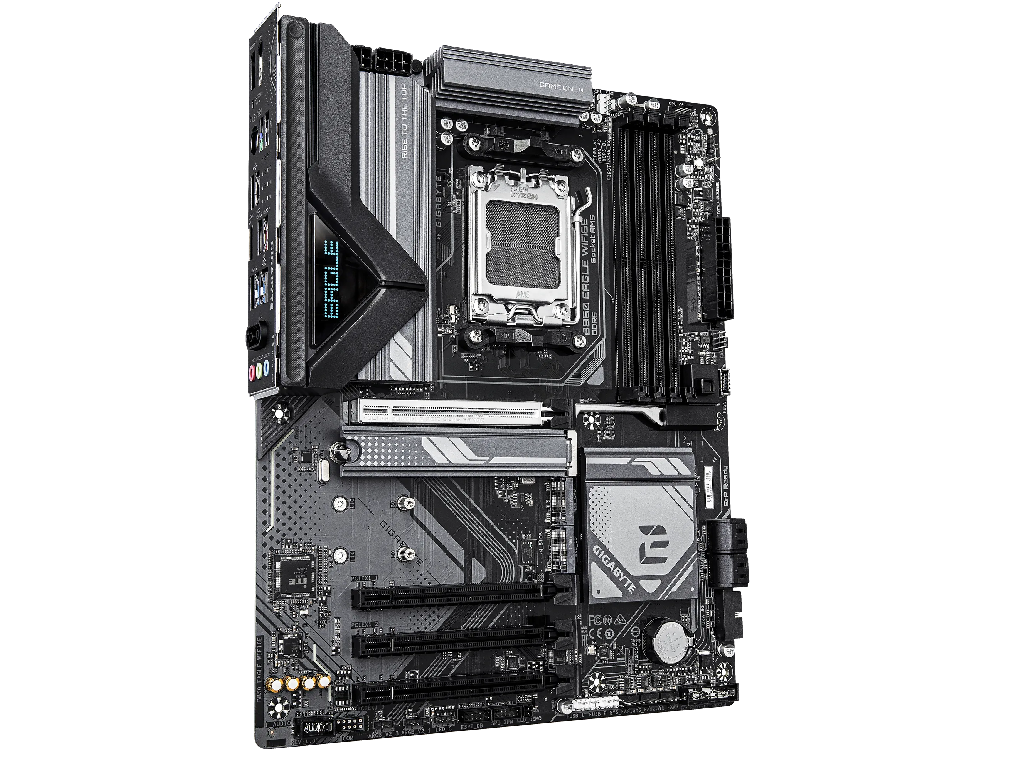 GIGABYTE B850 EAGLE WIFI6E, Socket AM5, 12Phases, AMD B850, Dual 4xDDR5-8200, APU AMD graphics, HDMI, DP, 4xPCIe5.0 X16, 4xSATA3, RAID, 3xM.2 PCIe 5.0, Realtek 7.1 HDA, 1x2.5GbE LAN, WiFi6e/BT, 2xUSB 3.2Gen2, 6xUSB3.2 (2C+4A), RGB Fusion 2.0, Black, ATX - миниатюра 3