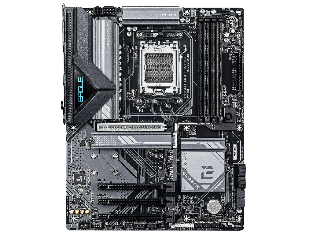 GIGABYTE B850 EAGLE WIFI6E, Socket AM5, 12Phases, AMD B850, Dual 4xDDR5-8200, APU AMD graphics, HDMI, DP, 4xPCIe5.0 X16, 4xSATA3, RAID, 3xM.2 PCIe 5.0, Realtek 7.1 HDA, 1x2.5GbE LAN, WiFi6e/BT, 2xUSB 3.2Gen2, 6xUSB3.2 (2C+4A), RGB Fusion 2.0, Black, ATX - миниатюра 2