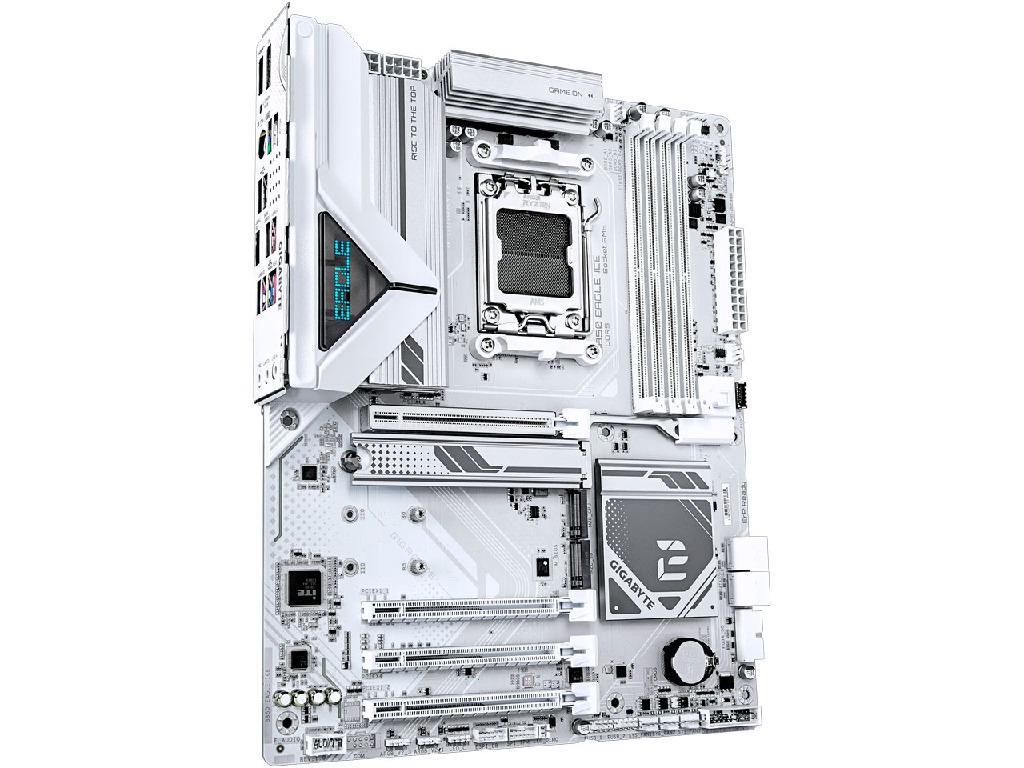 GIGABYTE B850 EAGLE ICE, Socket AM5, 12Phases, AMD B850, Dual 4xDDR5-8200, APU AMD graphics, HDMI, DP, 4xPCIe5.0 X16, 4xSATA3, RAID, 3xM.2 PCIe 5.0, Realtek 7.1 HDA, 1x2.5GbE LAN, 2xUSB 3.2Gen2, 6xUSB3.2 (2C+4A), RGB Fusion 2.0, White, ATX - миниатюра 2