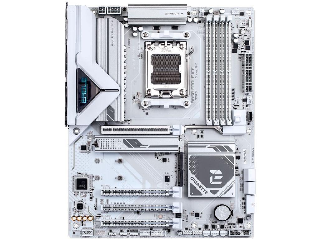 GIGABYTE B850 EAGLE ICE, Socket AM5, 12Phases, AMD B850, Dual 4xDDR5-8200, APU AMD graphics, HDMI, DP, 4xPCIe5.0 X16, 4xSATA3, RAID, 3xM.2 PCIe 5.0, Realtek 7.1 HDA, 1x2.5GbE LAN, 2xUSB 3.2Gen2, 6xUSB3.2 (2C+4A), RGB Fusion 2.0, White, ATX - миниатюра 3