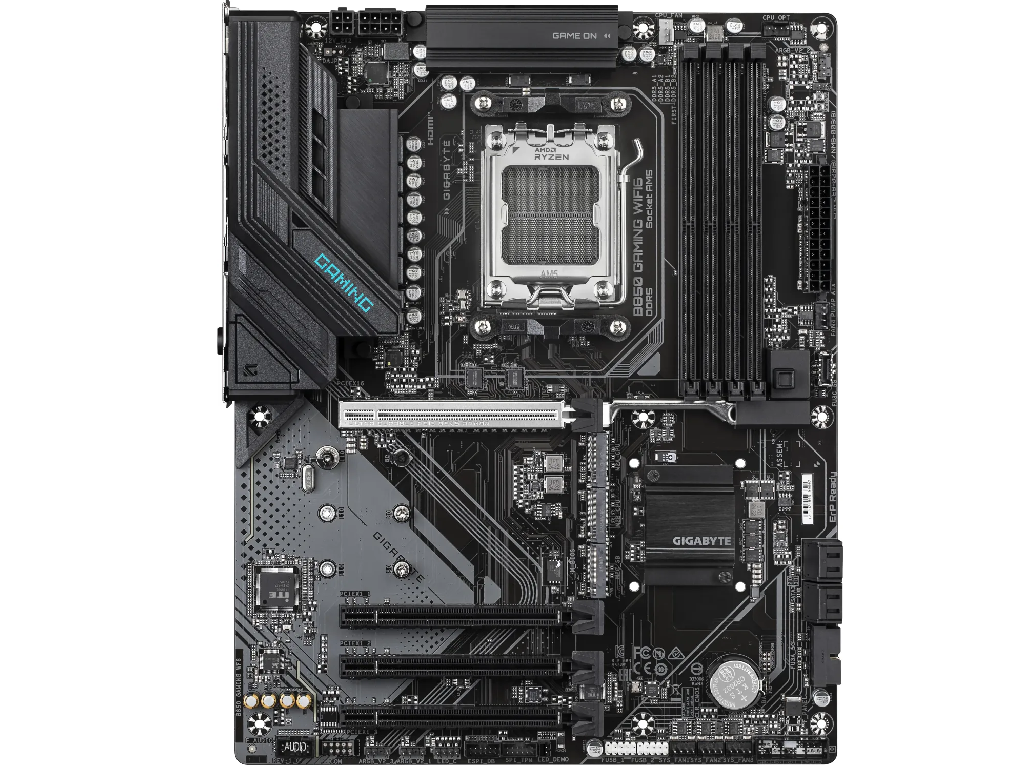 MB AM5 Gigabyte B850 GAMING WIFI6 ATX Factor de forma a placii de baza ATX Socket AM5 Chipset AMD B850 Tip Memorie DDR5 SDRAM Capacitate max. Totala RAM 256GB Sloturi memorie 4x DIMM Frecven%3Fa memorie 4400 MHz - миниатюра 2