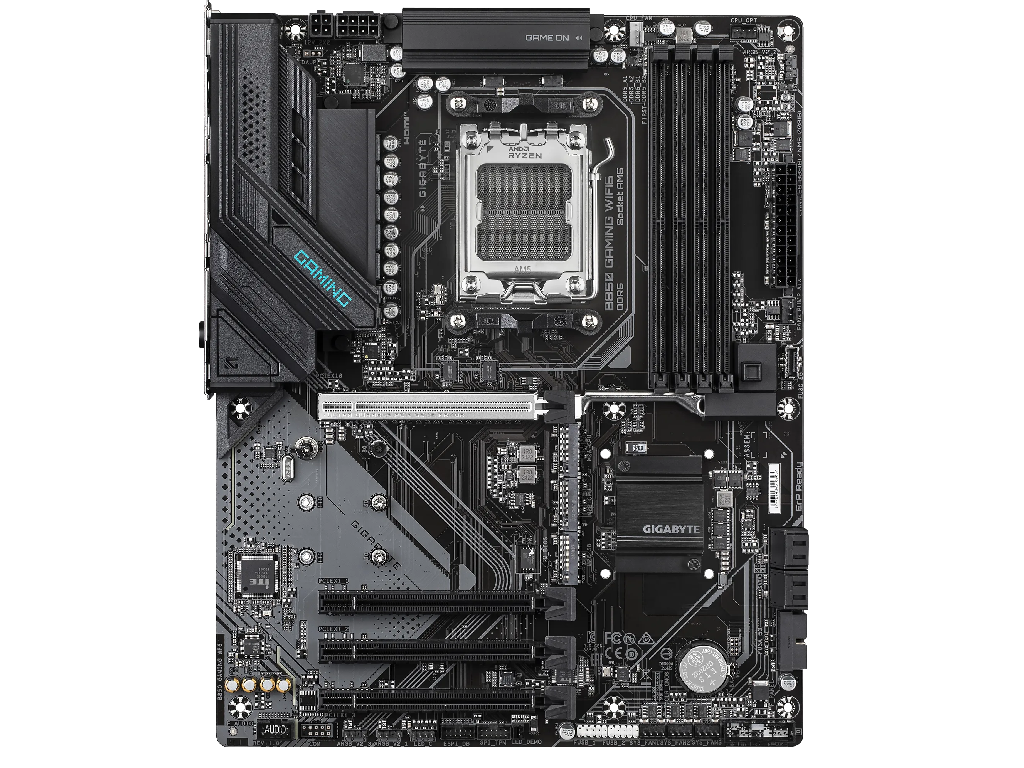 GIGABYTE B850 GAMING WF6, Socket AM5, 10Phases, AMD B85 B850 Dual 4XDDR58200 Apu Amd Graphics Hdmi Dp 4XPCIE50 X16 4XSATA3 Raid 3XM2 Pcie 50 Realtek 71 Hdaspdif 1X25GB E Lan WIFI6EBT 2X - миниатюра 2