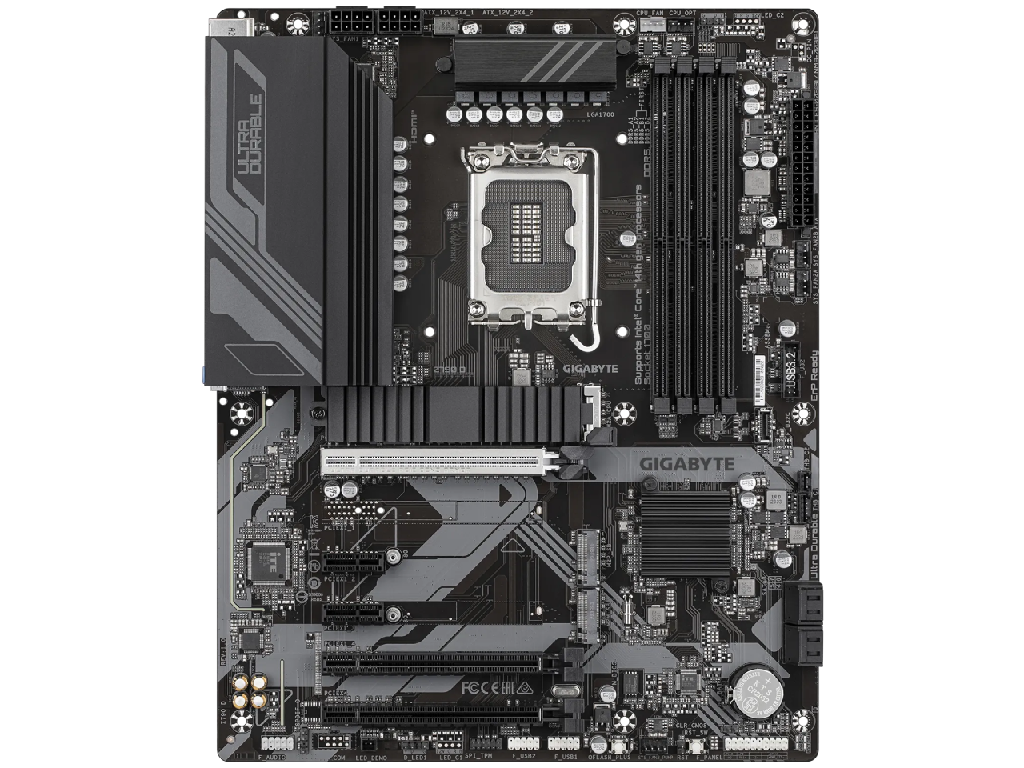 GIGABYTE Z790 D, Socket 1700, Intel® Z790 (14/13/12th Gen CPU), 14Phases, CPU graphics, HDMI, DP, Dual 4xDDR5-7600, 3xPCIe X16 5.0, 4xSATA3, RAID, 3xM.2 4.0, 2xPCIe X1, Realtek HDA 7.1, 2.5GbE LAN, 1xUSB-C 3.2Gen2, 1xUSB 3.2Gen2, 7xUSB3.2(6A+1C), RGB Fusion 2.0, ATX - миниатюра 2