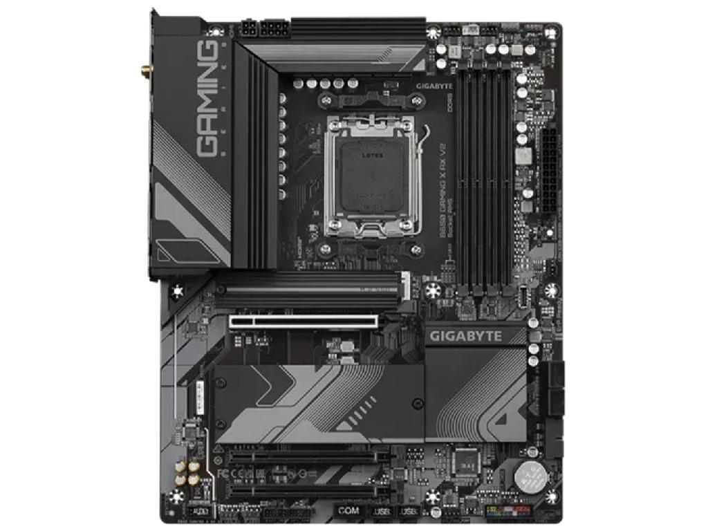 GIGABYTE B650 GAMING X AX V2, Socket AM5, 12Phases, AMD B650, Dual 4xDDR5-8000, APU AMD graphics, HDMI, DP, 3xPCIe4.0 X16, 4xSATA3, RAID, 3xM.2 PCIe 5.0, Realtek 7.1 Audio, 2.5GbE LAN, WiFi6E/BT, 1xUSB-C 3.2Gen2x2, 2xUSB 3.2Gen2(1A+1C), 5xUSB3.2, RGB Fusion 2.0, ATX - миниатюра 2