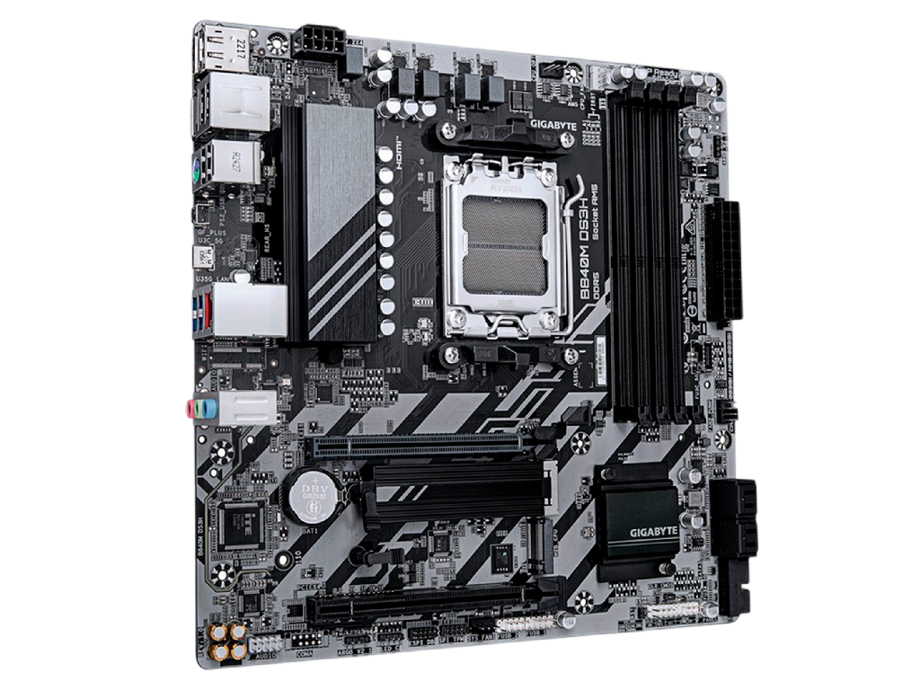 MB AM5 Gigabyte B840M DS3H mATX Factor de forma a placi Placii De Baza Microatx Socket AM5 Chipset Amd B840 Tip Memorie DDR5 Sdram Capacitate Max Totala RAM 256GB Sloturi Memorie 4X Dimm Frecventa Memorie - миниатюра 3