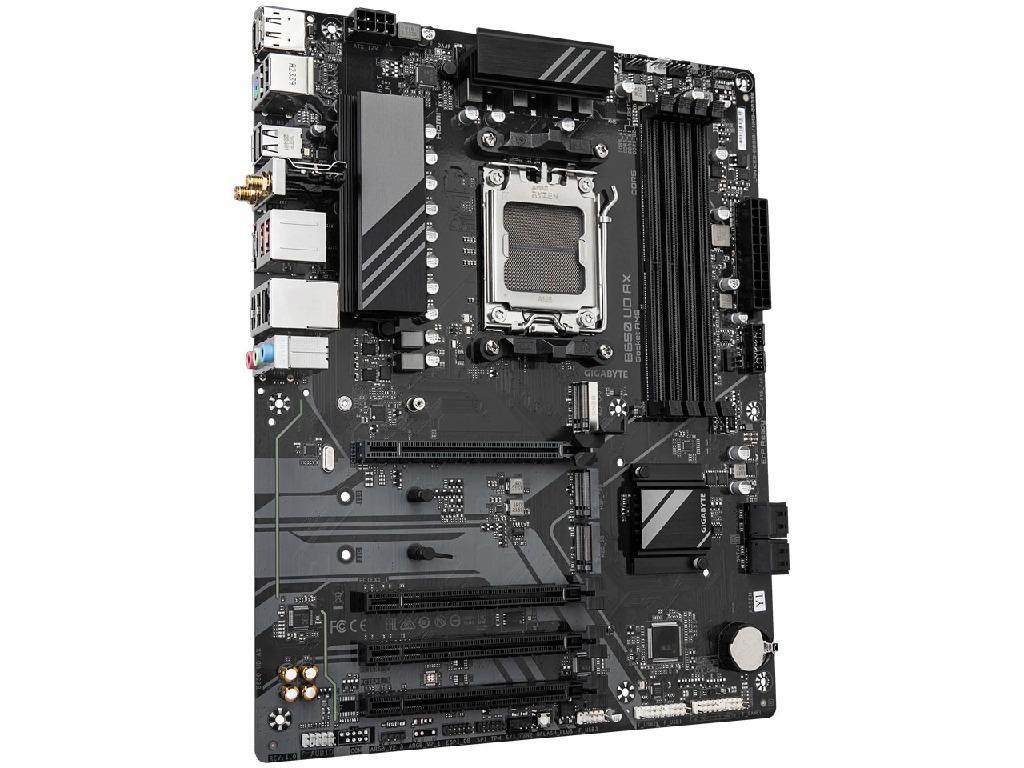GIGABYTE B650 UD AX, Socket AM5, 10Phases, AMD B650, Du Dual 4XDDR58000 Apu Amd Graphics Hdmi Dp 4XPCIE40 X16 4XSATA3 Raid 3XM2 Pcie 50 Realtek 71 Hda 1XGBE Lan WIFI6BT 2XUSB 32GEN2 2X - миниатюра 2