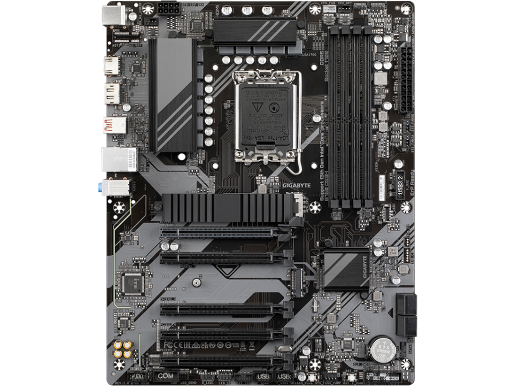 MB S1700 Gigabyte B760 DS3H GEN5 ATX Factor de forma a placii de baza ATX Socket LGA1700 Chipset Intel B760 Tip Memorie DDR5 SDRAM Capacitate max. Totala RAM 256GB Sloturi memorie 4x DIMM Frecventa memorie 4800 MHz - миниатюра 2