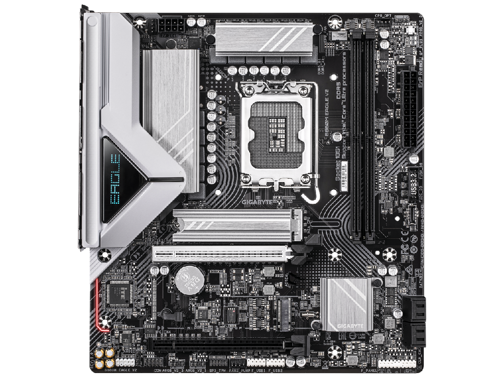 MB S1851 Gigabyte B860M EAGLE V2 mATX Factor de forma a placii de baza Micro-ATX Socket LGA1851 Chipset AMD B860 Tip Memorie DDR5 SDRAM Capacitate max. Totala RAM 128 GB Sloturi memorie 2x DIMM Frecventa memorie 6400 MHz - миниатюра 2