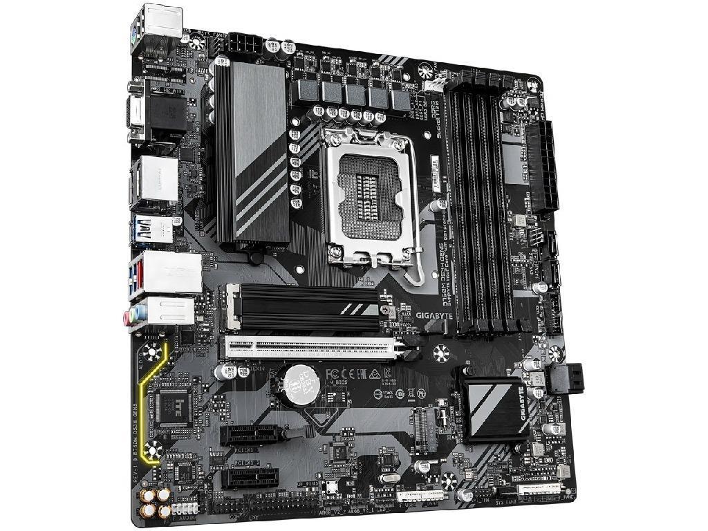 GIGABYTE B760M DS3H GEN5, Socket 1700, Intel® B760 (14/13/12th Gen CPU), 9Phases, CPU iGPU, Dual 4xDDR5-7600, VGA, HDMI, 2xDP, 1xPCIe X16 5.0, 4xSATA3, RAID, 2xM.2 4.0, 2xPCIe X1, ALC897 HDA 7.1, 1x2.5GbE LAN, 1xUSB-C 3.2 Gen2, 5xUSB 3.2, RGB Fusion 2.0, mATX - миниатюра 2