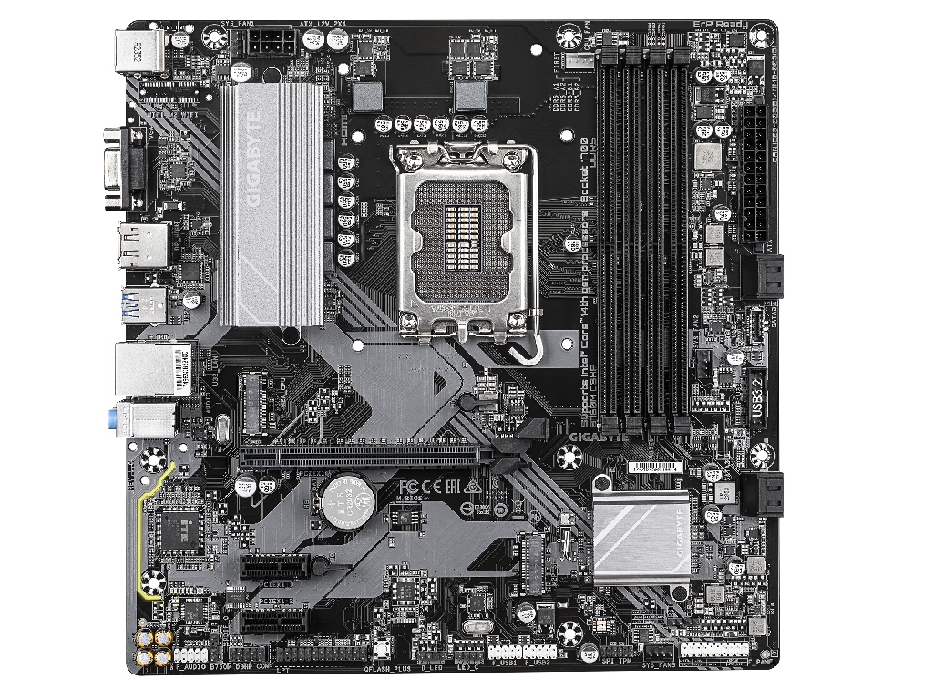 MB S1700 Gigabyte B760M D3HP WIFI6 mATX Factor de forma a placii de baza Micro-ATX Socket LGA1700 Chipset Intel B760 Tip Memorie DDR5 SDRAM Capacitate max. Totala RAM 192GB Sloturi memorie 4x DIMM Frecven%3Fa memorie 5600 MHz - миниатюра 2