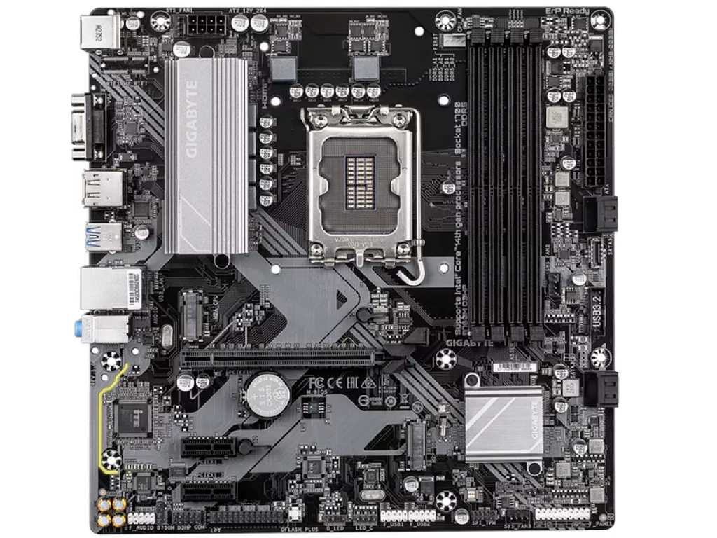 GIGABYTE B760M D3HP, Socket 1700, Intel® B760 (14/13/12th Gen CPU), 9Phases, CPU iGPU, Dual 4xDDR5-5600, VGA, HDMI, 1xDP, 1xPCIe X16, 4xSATA3, RAID, 2xM.2 4.0, 2xPCIe X1, ALC897 HDA 7.1, 1xGbE LAN, 5xUSB 3.2, RGB Fusion, mATX - миниатюра 3
