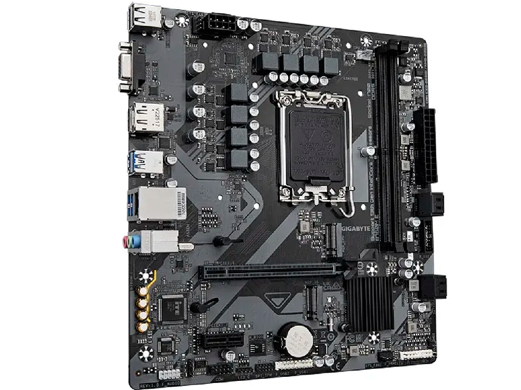 MB S1700 Gigabyte B760M E mATX Factor de forma a placii de baza Micro-ATX Socket LGA1700 Chipset Intel B760 Tip Memorie DDR5 SDRAM Capacitate max. Totala RAM 128 GB Sloturi memorie 4x DIMM Frecven%3Fa memorie 4000 MHz - миниатюра 3