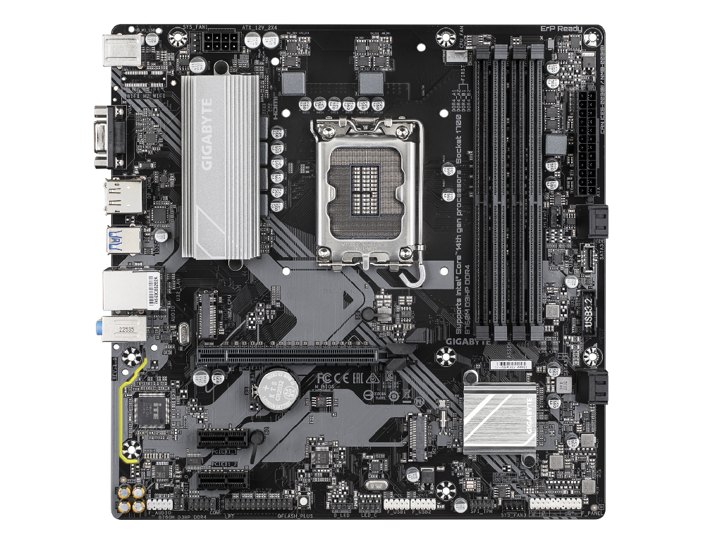 GIGABYTE B760M D3HP DDR4, Socket 1700, Intel® B760 (14/13/12th Gen CPU), CPU iGPU, Dual 4xDDR4-5333, VGA, HDMI, DP, 1xPCIe X16 4.0, 4xSATA3, RAID, 2xM.2 4.0, 2xPCIe X1, ALC897 HDA 7.1, 1xGbE LAN, 1xUSB-C Gen3.2, 5xUSB 3.2, RGB Fusion, mATX - миниатюра 2