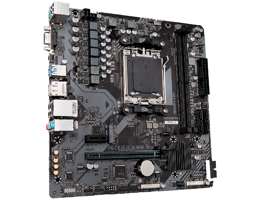 GIGABYTE A620M H, Socket AM5, AMD A620, Dual 2xDDR5-6400, 1xHDMI, 1xDP, 1xPCIe X16 4.0, 4xSATA3, RAID, 1xM.2PCIe 4.0, 1xPCIeX1, Realtek ALC887, 1xGbE LAN, 4xUSB2.0, 2x USB 3.0, mATX - миниатюра 3