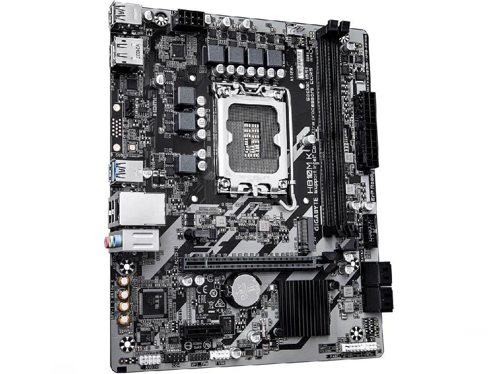 MB S1851 Gigabyte H810M K mATX Factor de forma a placii de baza Micro-ATX Socket LGA1851 Chipset Intel H810 Tip Memorie DDR5 SDRAM Capacitate max. Totala RAM 128 GB Sloturi memorie 2x DIMM Frecventa memorie 6400 MHz - миниатюра 3