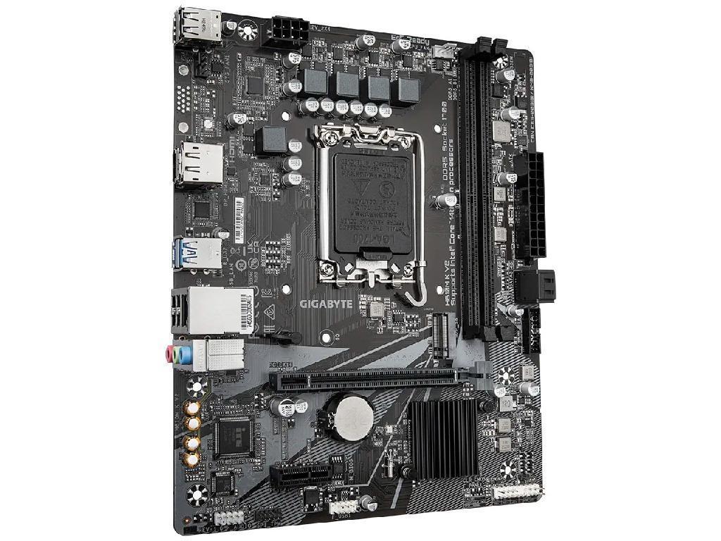 GIGABYTE H610M K V2, Socket 1700, Intel® H610 (14/13/12th Gen CPU), Dual 2xDDR5-5600, HDMI, DP, CPU Intel graphics, 1xPCIe X16 4.0, 2xSATA3, 1xM.2, 1xPCIe X1, ALC897 7.1 HDA, 1xGbE LAN, 4xUSB3.2, mATX - миниатюра 2