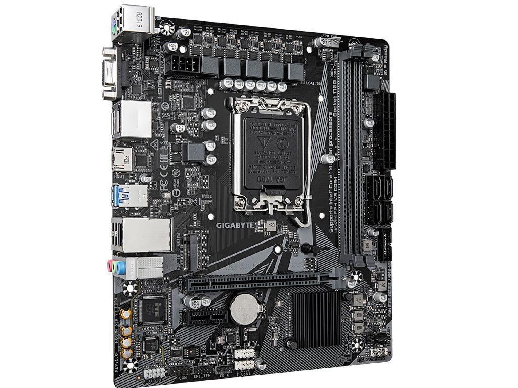 GIGABYTE H610M S2H V3 DDR4, Socket 1700, Intel® H610 (1, 141312TH Gen CPU 8PHASES Dual 2XDDR43200 Vga Hdmi 2XDP CPU Intel Graphics 1XPCIE X16 40 4XSATA3 1XM2 1XPCIE X1 ALC897 71 1XGBE) - миниатюра 3