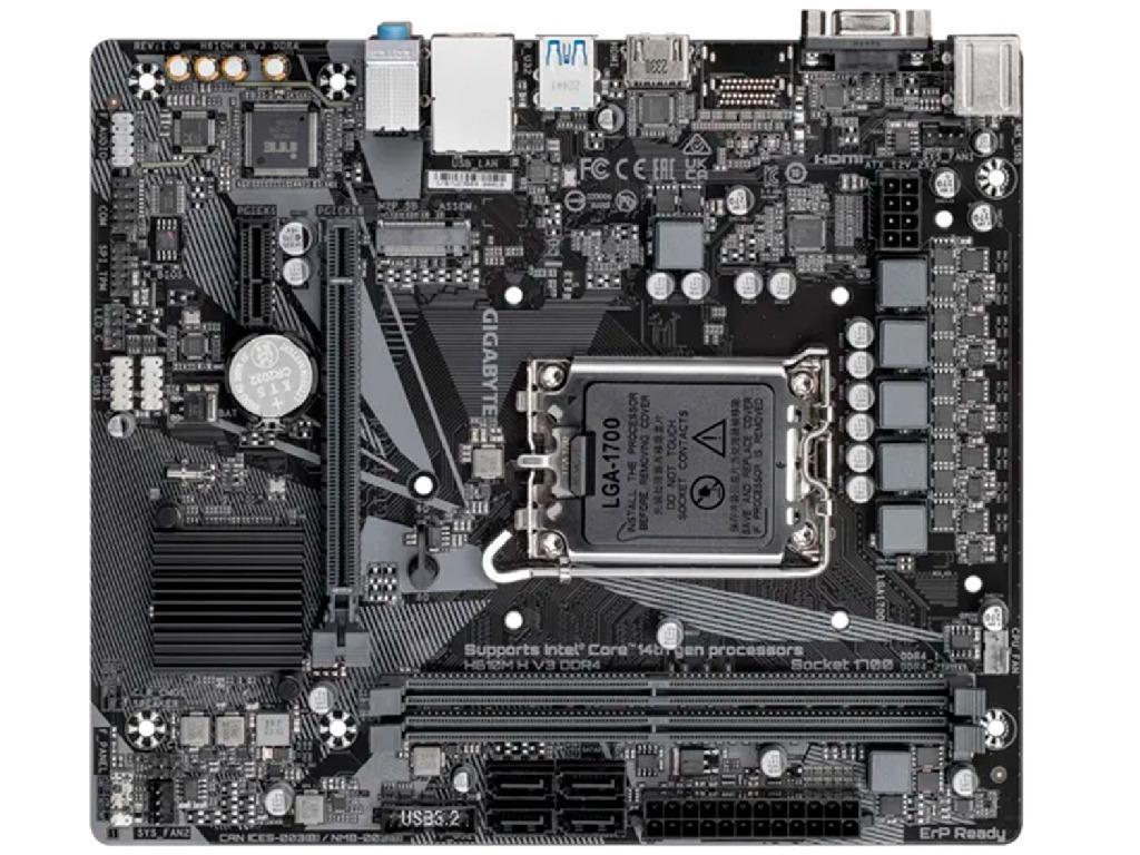 MB S1700 Gigabyte H610M H V3 DDR4 mATX Factor de forma a placii de baza Micro-ATX Socket LGA1700 Chipset Intel H610 Tip Memorie DDR4 SDRAM Capacitate max. Totala RAM 64GB Sloturi memorie 2x DIMM Frecven%3Fa memorie 3200 MHz - миниатюра 4