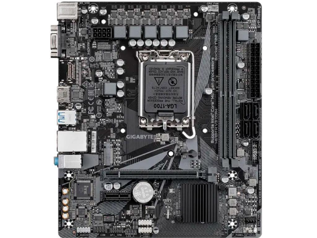 MB S1700 Gigabyte H610M H V3 DDR4 mATX Factor de forma a placii de baza Micro-ATX Socket LGA1700 Chipset Intel H610 Tip Memorie DDR4 SDRAM Capacitate max. Totala RAM 64GB Sloturi memorie 2x DIMM Frecven%3Fa memorie 3200 MHz - миниатюра 2