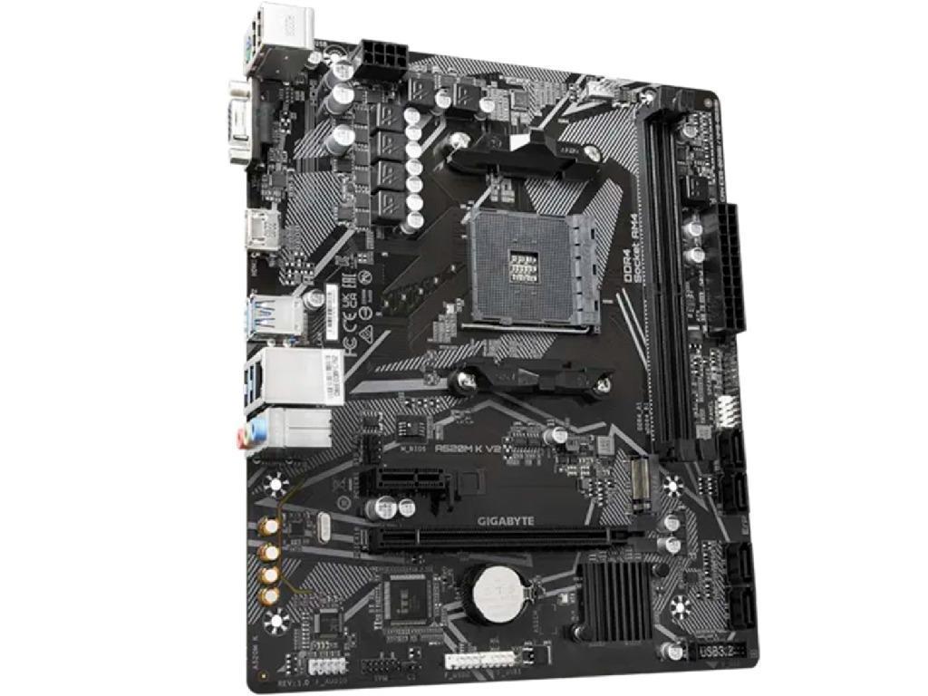 Mb AM4 Gigabyte A520M K V2 Matx Https WWWGIGABYTECOMMOTHERBOARDA520MKV2REV10SPSP - миниатюра 3