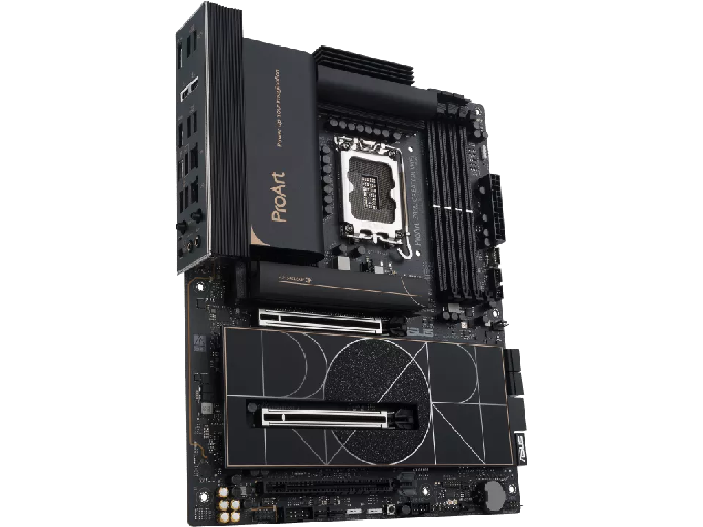 MB S1851 Asus PROART Z890-CREATOR WIFI ATX Factor de forma a placii de baza ATX Socket LGA1851 Chipset Intel Z890 Tip Memorie DDR5 SDRAM Capacitate max. Totala RAM 256GB Sloturi memorie 4x DIMM - миниатюра 3